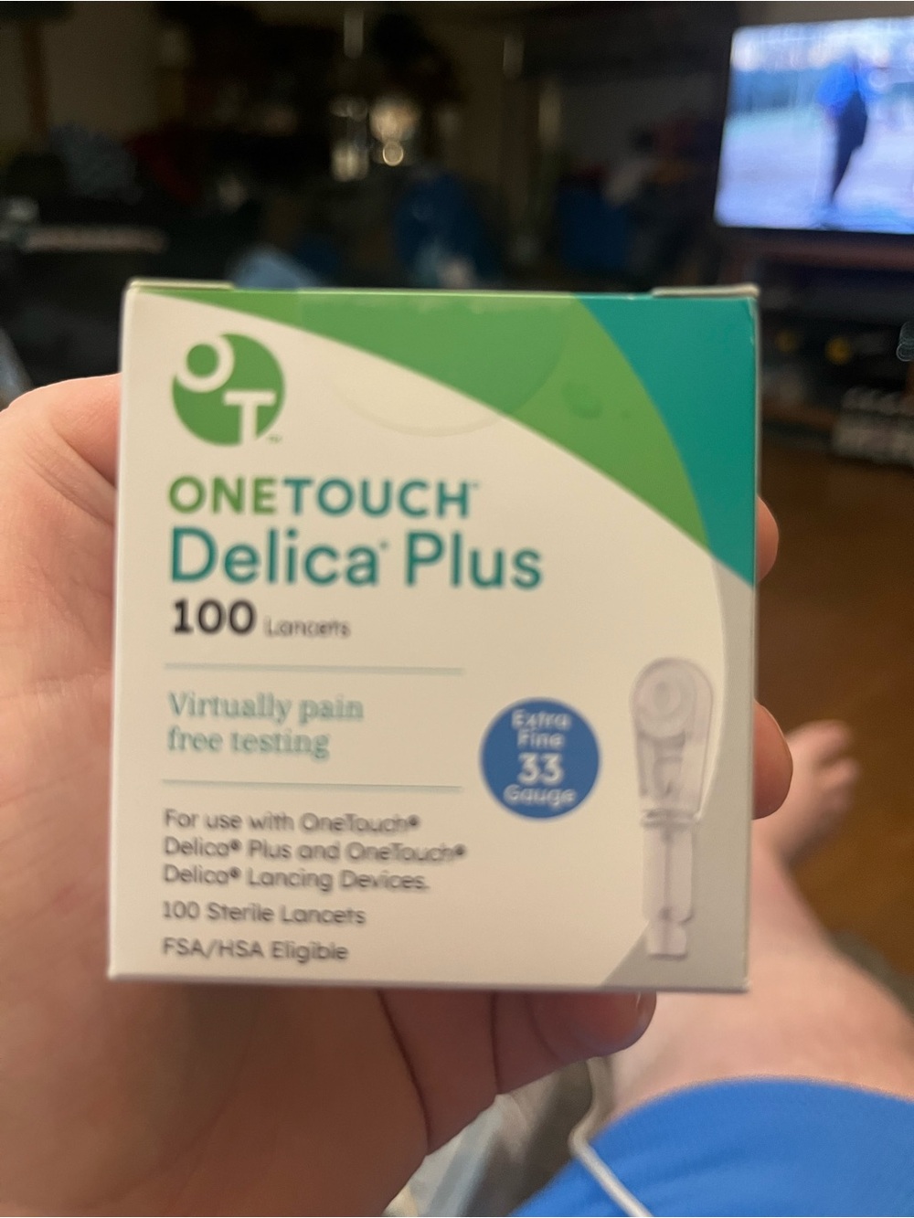 Delica Plus Lancets - White & Green (100 Count)